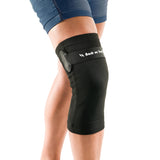 Large Back On Track Pain Relief Warmth Comfortable Knee Brace Strap Black