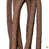 9 Feet Hilason Horse Riding Nylon Round Lead Rope Brown