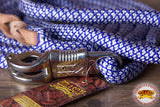 9 Feet Hilason Horse Riding Nylon Round Lead Rope Blue