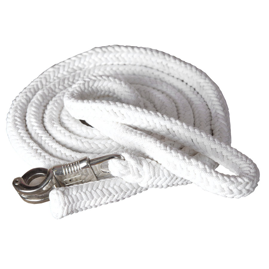 HILASON Braided Poly Barrel Racing Contest Flat Reins 9Ft White - Uhorse