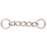 U-4" Hilason Horse Tack Curb Chain with 3/4" Rings 6 Links Chrome Plated - Uhorse