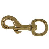 Brass swivel snap with D-ring - Hilason