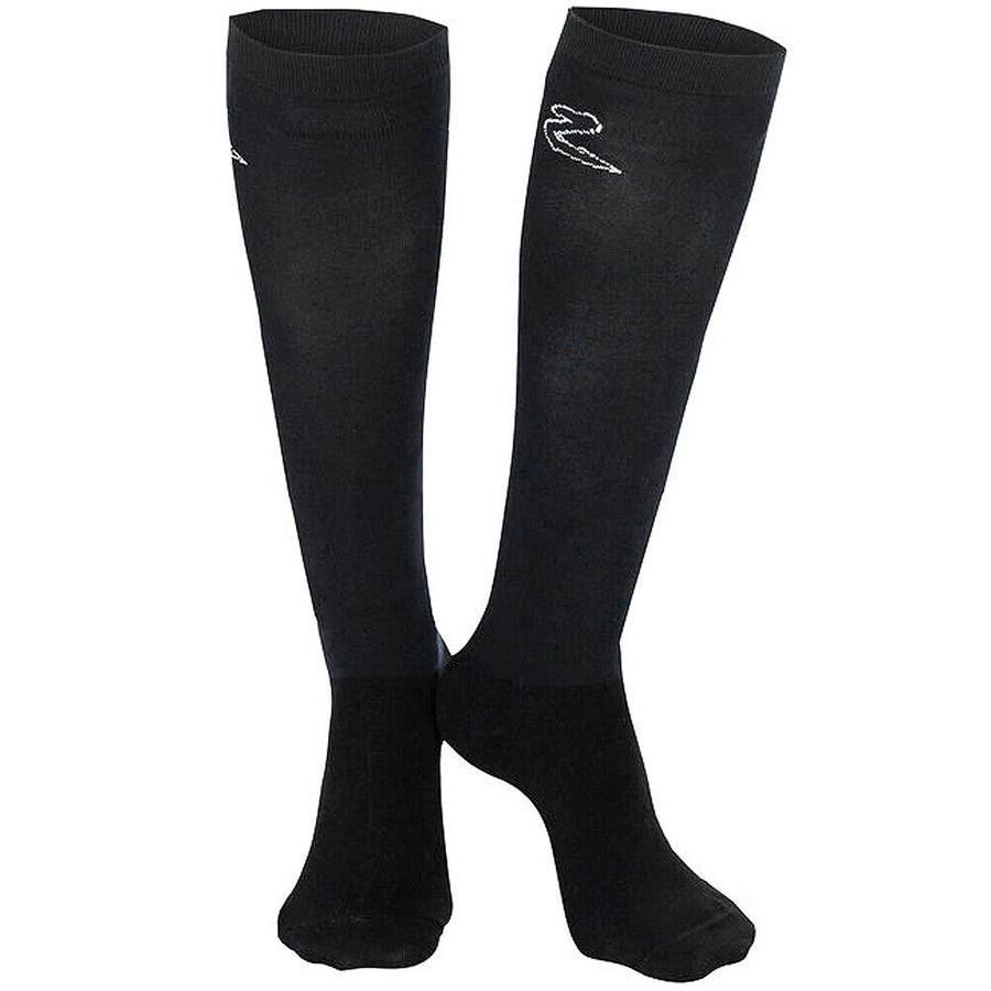 8.5-10.5 Size Horze Western Tack Competition Rider Socks 2 Pack Black Cotton