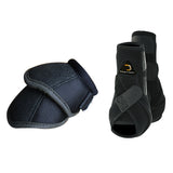 Cactus Dynamic Edge Horse Front Leg Sport Bell Boots Pair Combo Black