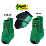 Cactus Dynamic Edge Horse Front Leg Lightweight Sport Bell Boots 6 Pack Combo