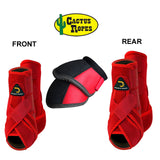 Cactus Dynamic Edge Horse Front Leg Lightweight Sport Bell Boots 6 Pack Combo