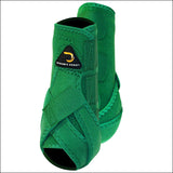 Cactus Dynamic Edge Horse Front Leg Sport Bell Boots 6 Pack Combo Green