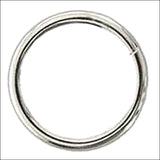 Hilason Western Horse Tack Weld Wire Ring Nickel Plated