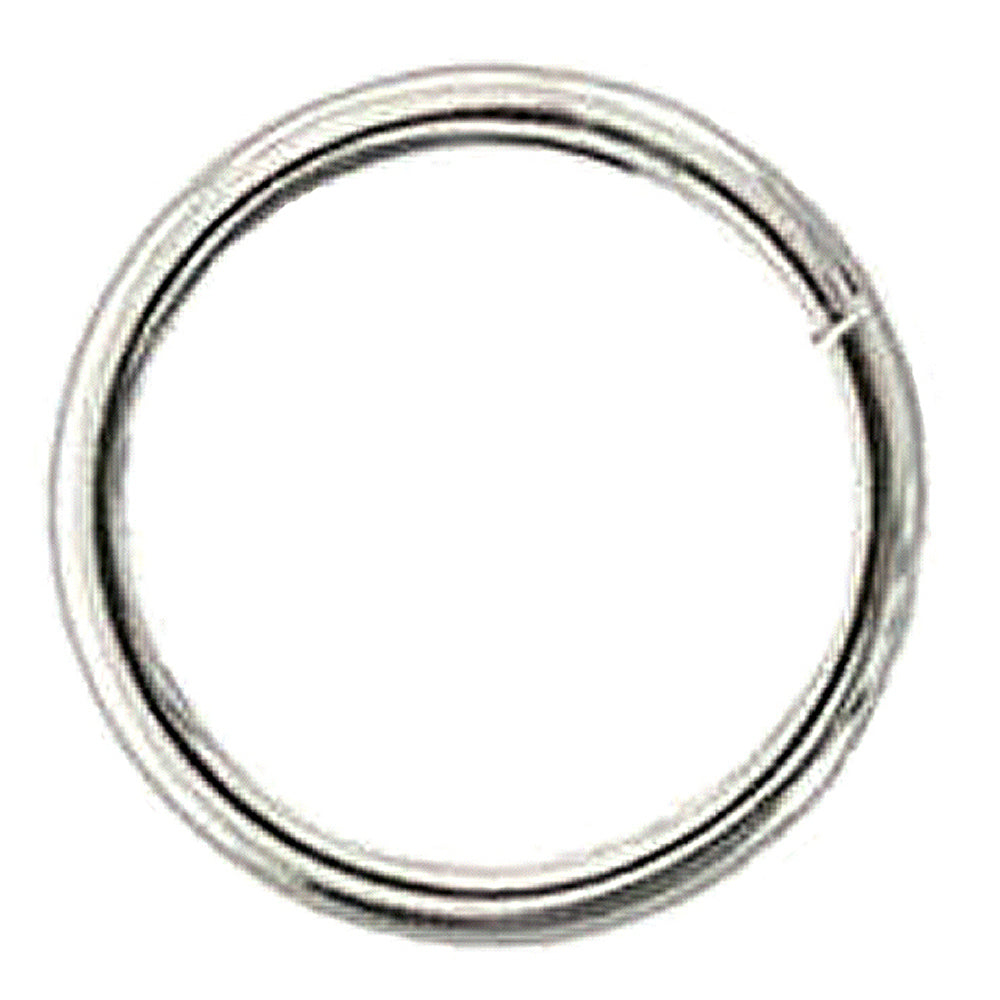 Hilason Western Horse Tack Welded Wire Ring Nickel Plated