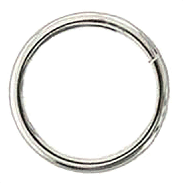 Pack Of 16 3 In Hilason Western Horse Tack Welded Wire Ring Nickel Plated - Uhorse