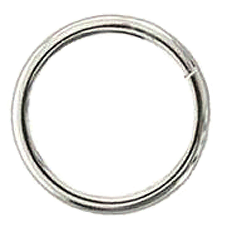 Pack Of 4 1-1/4 In X 5.0Mm Western Horse Weld Wire Ring Nickel Plated - Uhorse