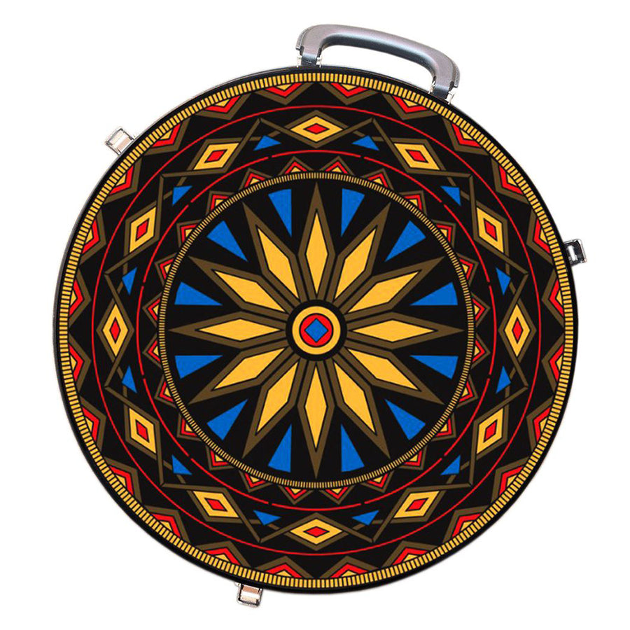 Medium 4 Rope Capacity Can with Attractive Printed Genuine Leather Trim Storage Canister Unique Durable Solution Gift