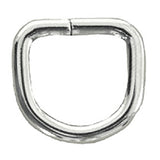 Hilason Western Horse Tack Welded Wire Dee Ring Nickel Plated