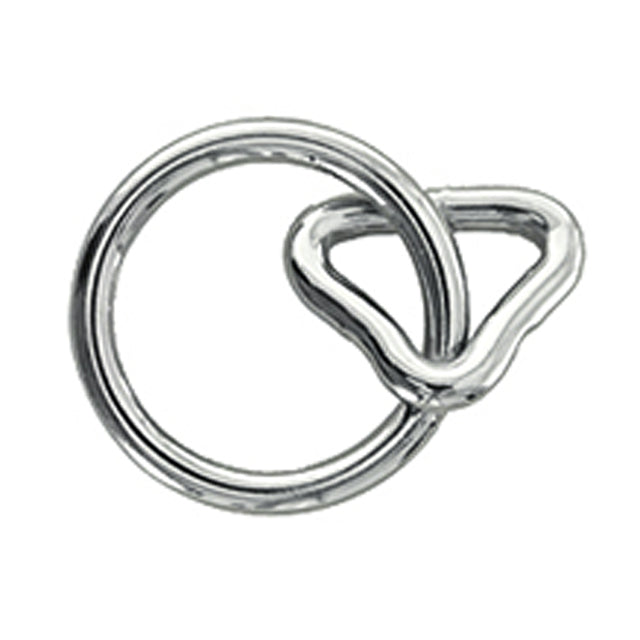 Pack Of 8 1-1/4 In Western Horse Tack Wire Ring Loop Nickel Plated - Uhorse
