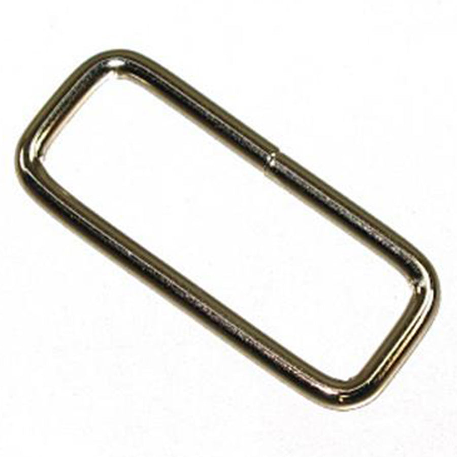 Pack Of 50 3/8 In X 1/2 Inch Nickle Plated Wire Rectangle Strap Loop - Uhorse