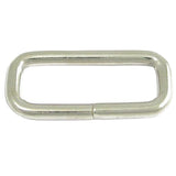 Pack Of 50 1/2 In X Inch Nickle Plated Wire Rectangle Strap Loop - Uhorse
