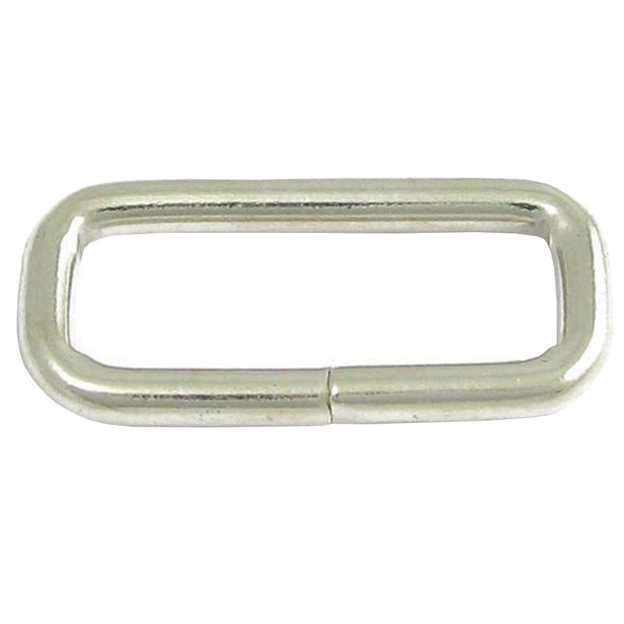 Pack Of 20 1/2 In X Inch Nickle Plated Wire Rectangle Strap Loop - Uhorse