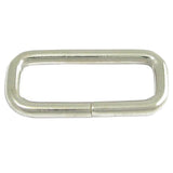 Pack Of 100 3/8 In X 3/4 Wire Rectangle Strap Loop Nickel Plt. – by Hilason – Cowboy and equestrian accessories