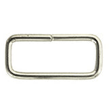 Pack Of 50 1/2 X 3/4 Inch Hilason Nickle Plated Wire Rectangle Strap Loop - Uhorse