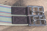 44 Inch Hilason Horse Saddle Fleece Synthetic Cinch Girth W/ Center D Ring Brown