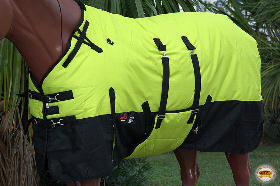 HILASON 1200D Winter Waterproof Poly Horse Blanket Belly Wrap | Turnout Blankets for Horses