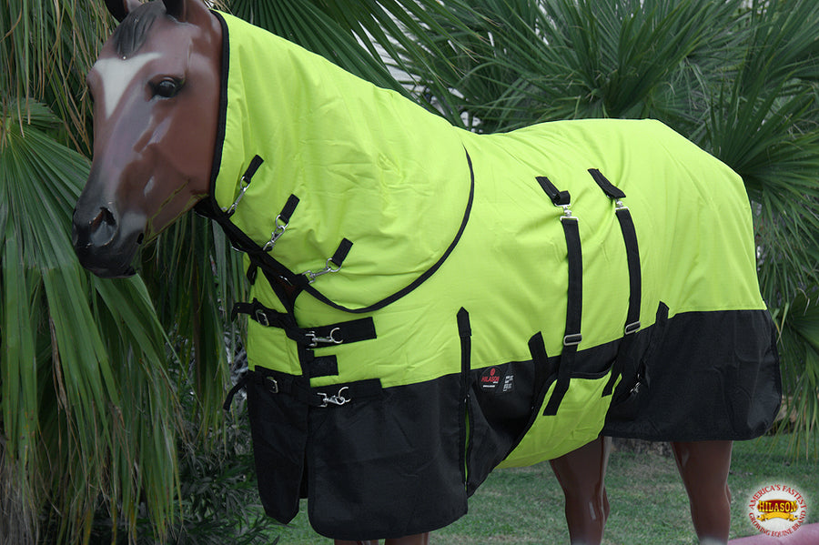 HILASON 1200D Waterproof Winter Horse Blanket Neck Cover Belly Wrap | Turnout Blankets for Horses