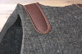 Made In Usa 100% Wool Felt Hilason English Charcoal Gray Horse Saddle Pad