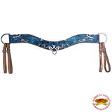 Hilason Western Horse Breast Collar American Leather Geomatric Pattern