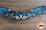 Hilason Western Horse Breast Collar American Leather Geomatric Pattern