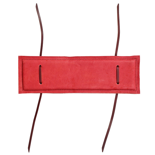 Burgundy leather knife sheath with handle slots - Uhorse