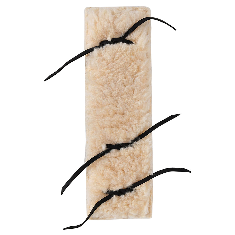 Hilason Fleece Skirting Leather Secure Bull Rope Pad Regular Size 15 X 4 - Uhorse