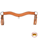 Western Horse Tripping Breast Collar American Leather Tan Hilason