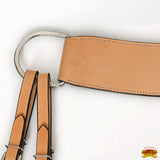 Western Horse Tripping Breast Collar American Leather Tan Hilason
