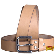 HILASON Western Genuine Leather Belt for Men Women Cowboy Cowgirl Handmade Unisex Full Grain Heavy Duty Jeans