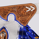 Hilason Handmade Genuine Leather Chaps Adult Handtooled Rodeo Bull Riding