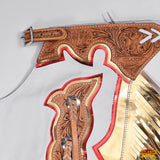 HILASON Western Horse Bull Riding Genuine Leather Rodeo Chaps