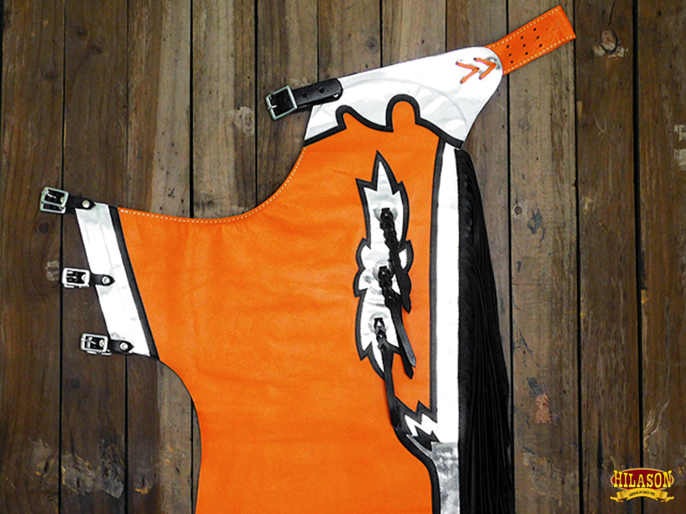Gilet De Protection En Cuir Hilason - Bull Riding/Rodeo - Taille L - Neuf
