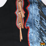 HILASON Western Horse Bull Riding Genuine Leather Rodeo Chaps