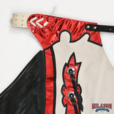 HILASON Western Horse Bull Riding Genuine Leather Rodeo Chaps