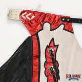 HILASON Western Horse Bull Riding Genuine Leather Rodeo Chaps