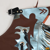 Western Youth Child Rodeo Bronc Bull Riding Show Genuine Leather Chaps