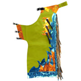 Western Youth Child Rodeo Bronc Bull Riding Show Genuine Leather Chaps - Uhorse
