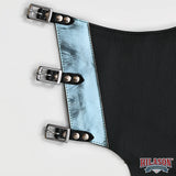 HILASON Western Horse Bull Riding Genuine Leather Rodeo Chaps | for Men and Women Unisex