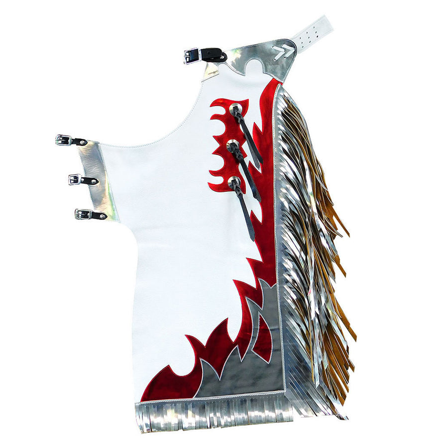 HILASON Western Genuine Leather Pro Rodeo Bull Riding Chaps Unisex