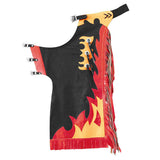 Western Youth Child Rodeo Bronc Bull Riding Show Genuine Leather Chaps - Uhorse