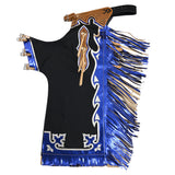 Hilason Handmade Genuine Leather Chaps Adult Handtooled Rodeo Bull Riding - Uhorse