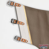 Hilason Handmade Genuine Leather Chaps Adult Handtooled Rodeo Bull