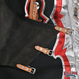Hilason Handmade Genuine Leather Chaps Adult Handtooled Rodeo Bull Riding