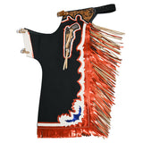 Hilason Handmade Genuine Leather Chaps Adult Handtooled Rodeo Bull Riding - Uhorse