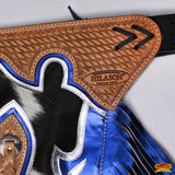 HILASON Western Horse Bull Riding Genuine Leather Rodeo Chaps